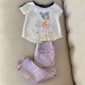 Baby Gap Cute Matching Set Size 12-18 months